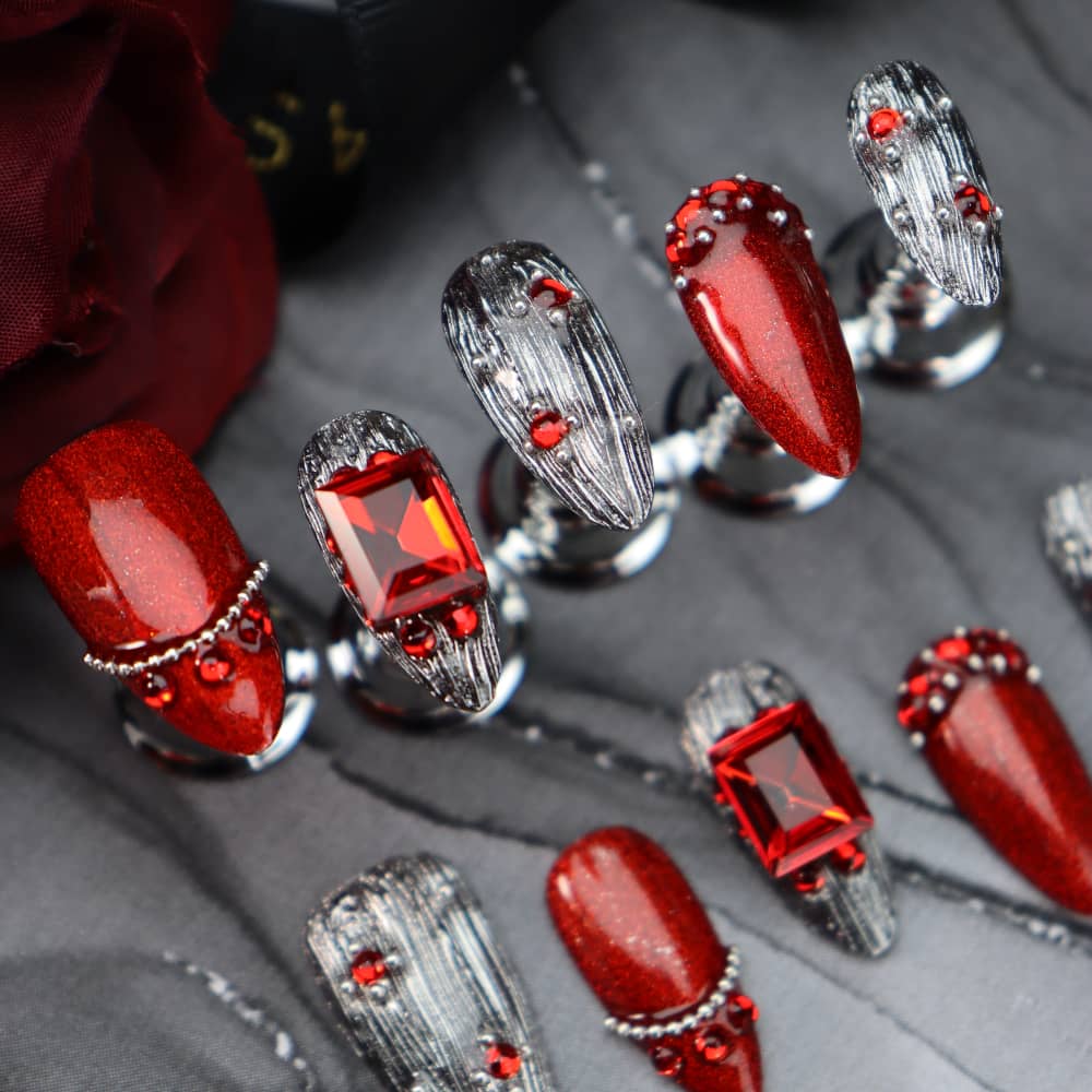 Buccellati Handmade Almond Press On Nails A1598