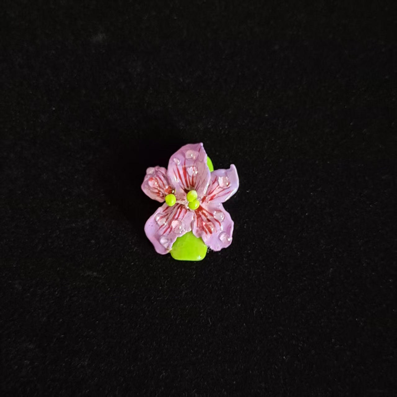 3D Handmade Flowers Coffin Press On Nails