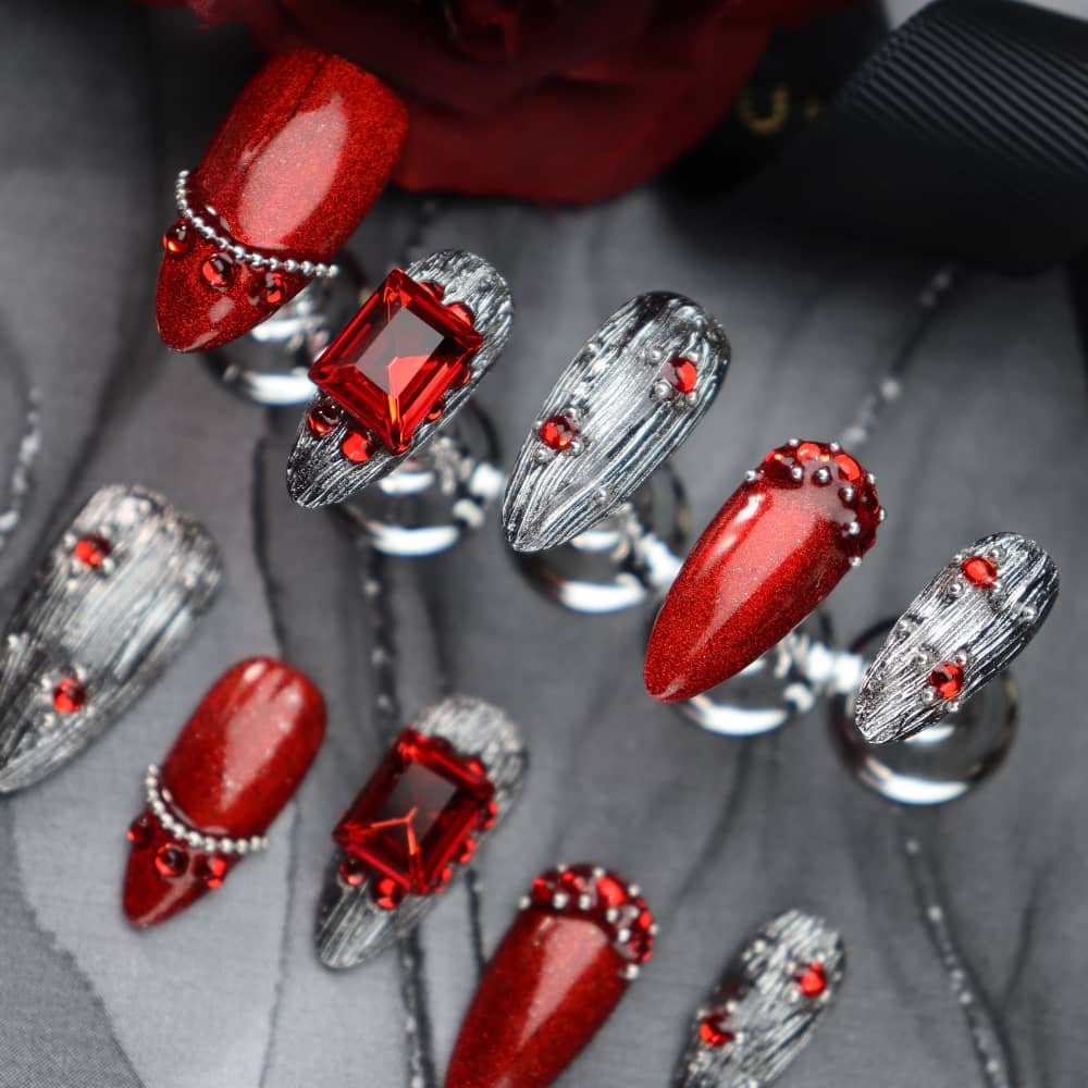 Buccellati Handmade Almond Press On Nails A1598