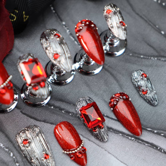 Buccellati Handmade Almond Press On Nails A1598