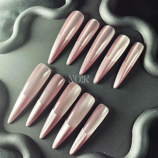 Iced Coffee Handmade  Stiletto Nails OM1069 - NoirNail