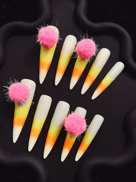 Fruit Gummy Handmade  Stiletto Nails OM1231 - NoirNail