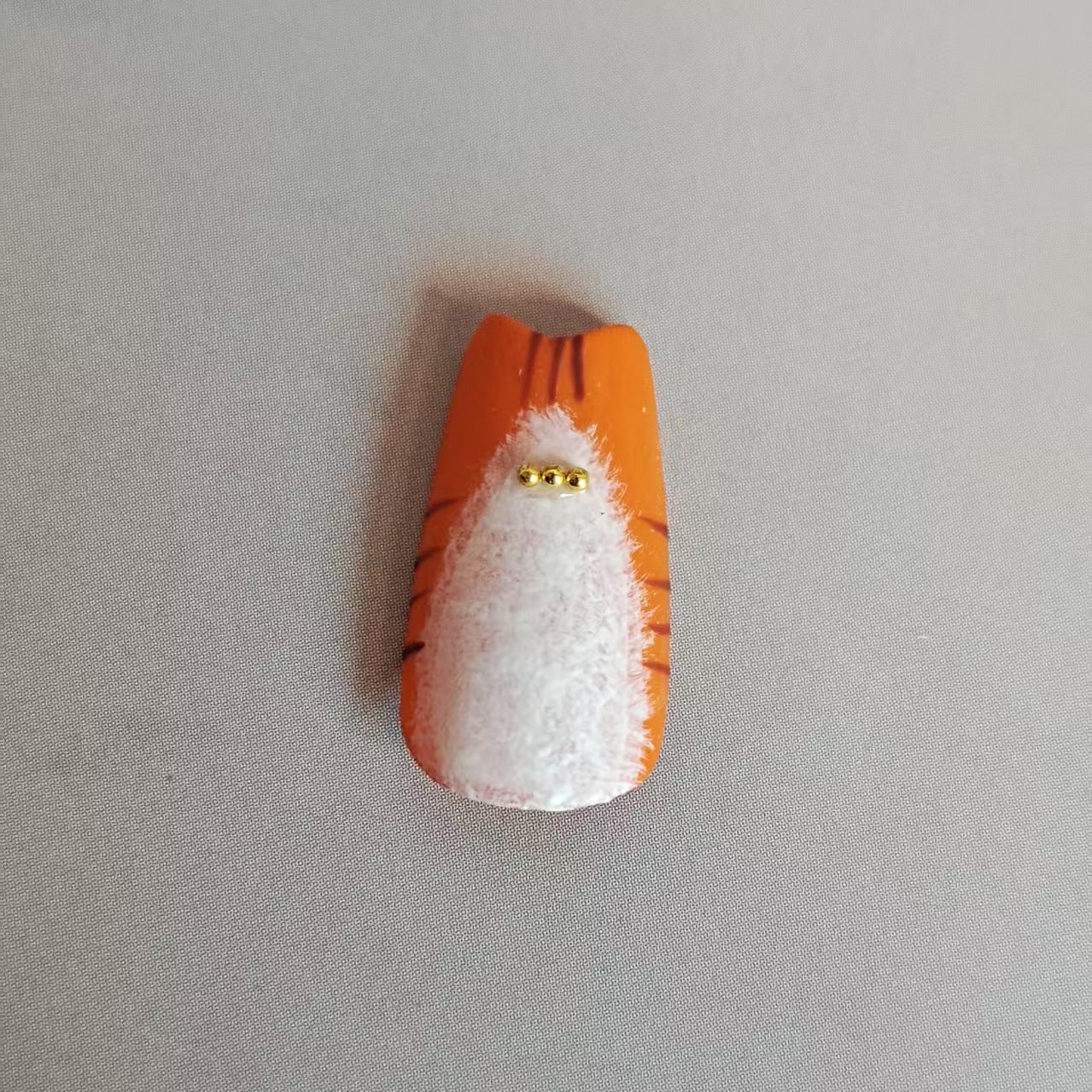 Custom Kitten Handmade Almond Press On Nails