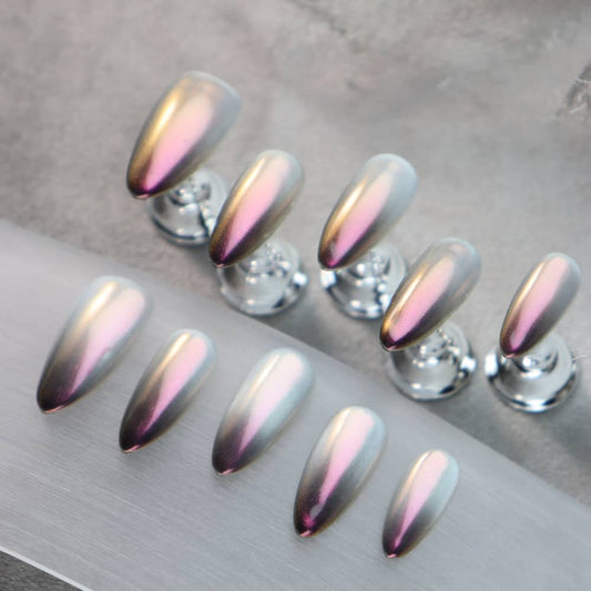 Ancient Valley Handmade Almond Press On Nails  A584