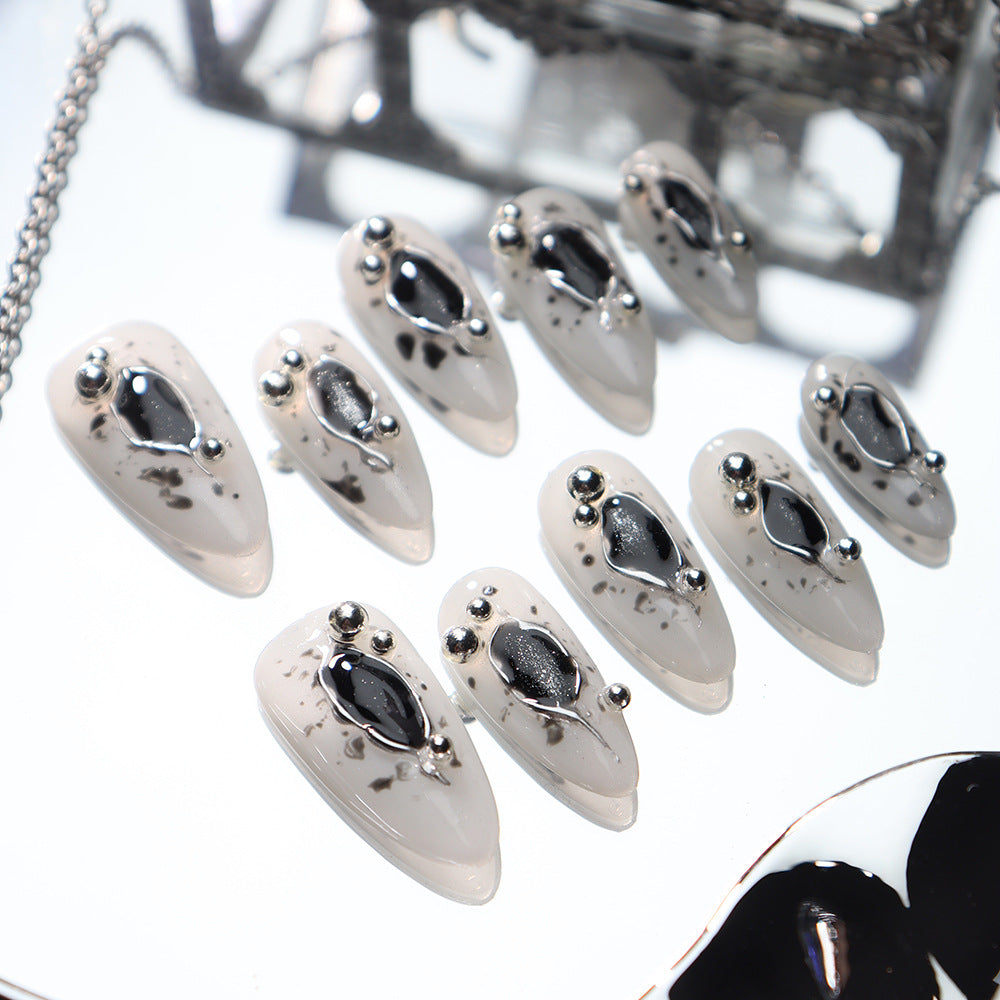 Punk Future Lord Handmade Almond Press On Nails A751