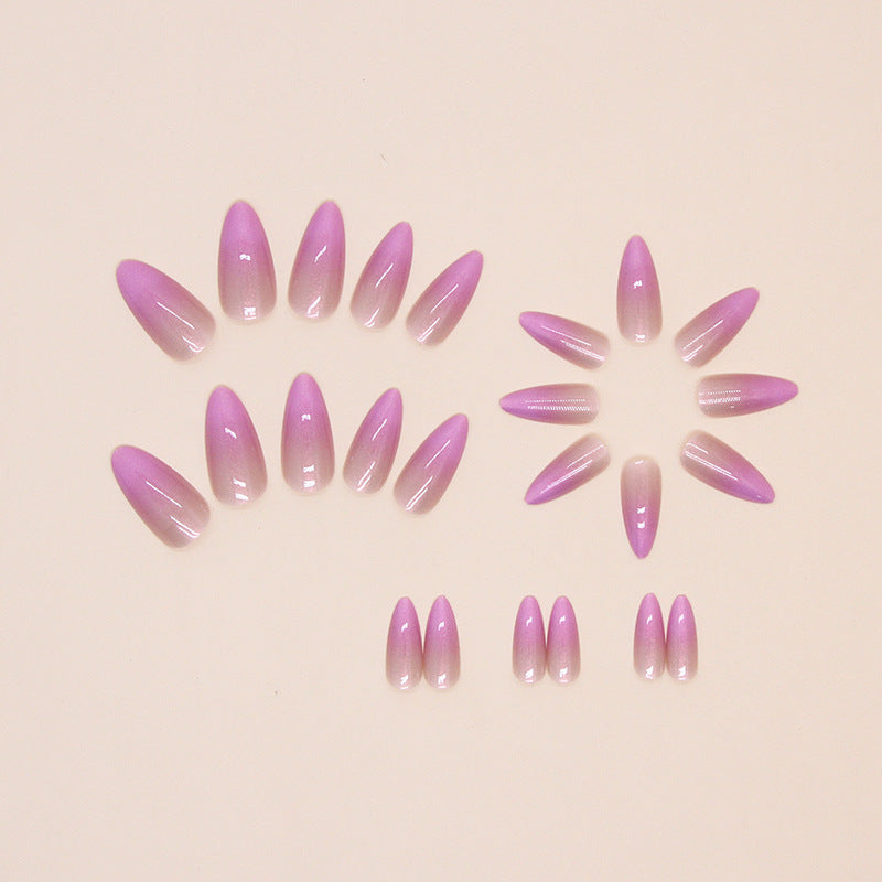 Candy Prince Tulip  Almond 24PCS Free Size Press on Nails W1564
