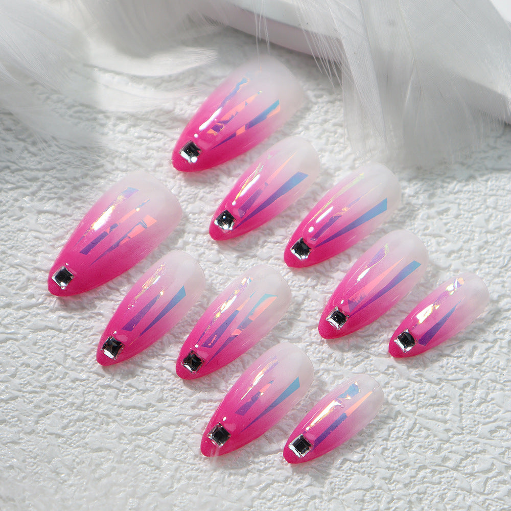 APT Starlight Handmade Almond Press on Nails A658