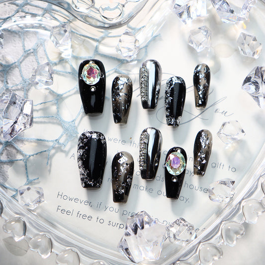 Night Elves Handmade Coffin Nails  A728