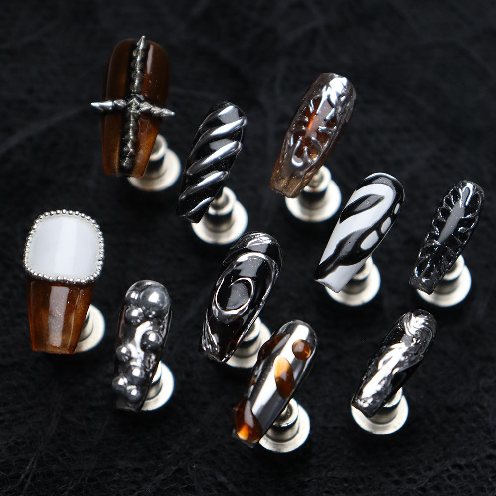 The Fury of Dracula Handmade Coffin  Nails A791 - NoirNail