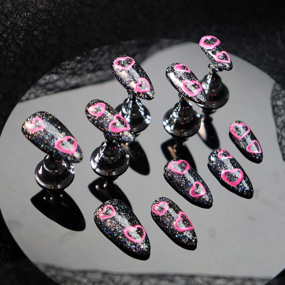 APT Night Light Handmade Almond Nails A981