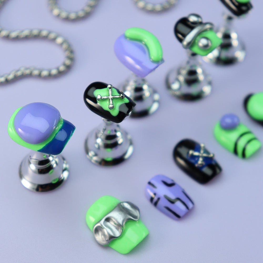 Planet Picasso Handmade Square Nails A733