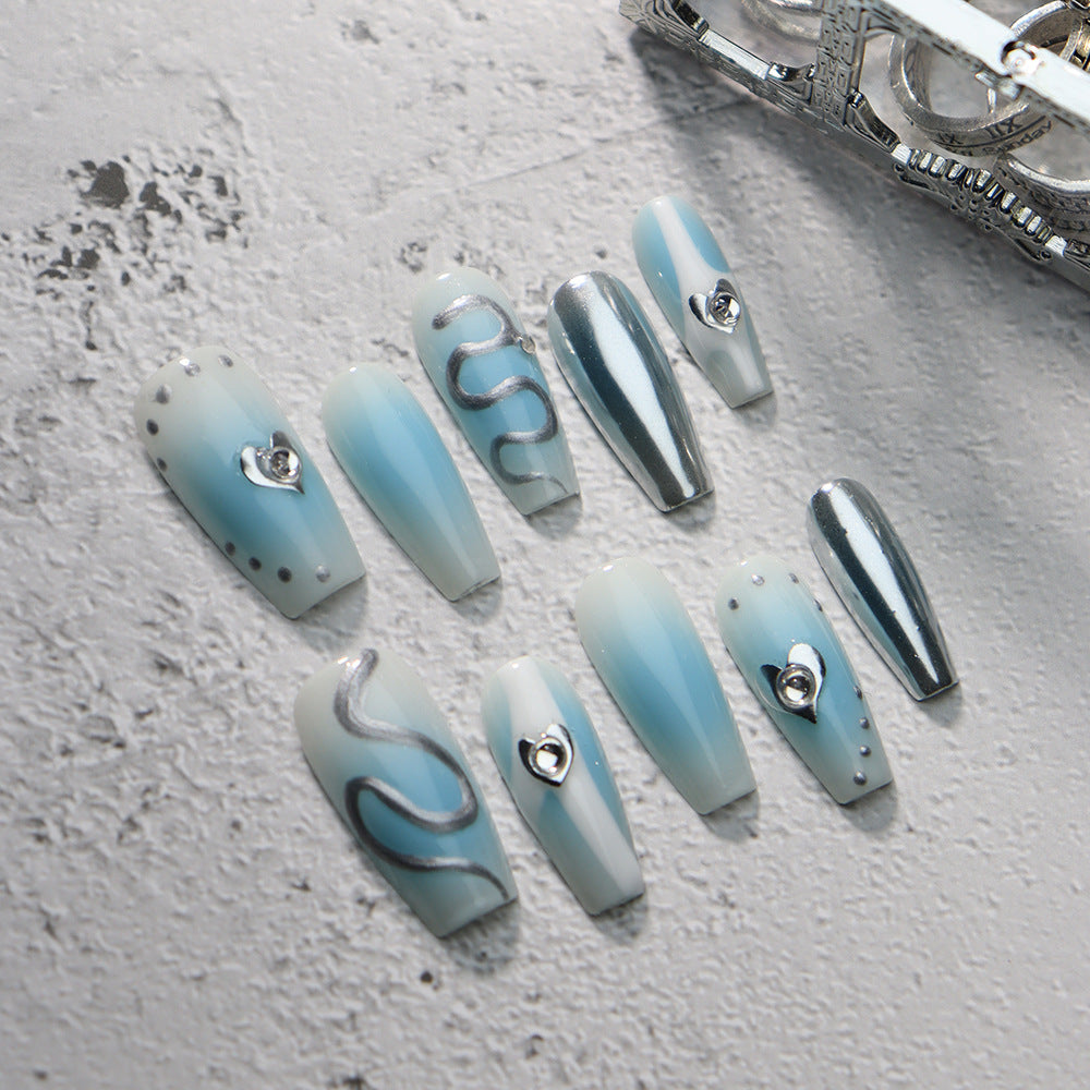 The Legend of the Blue Sea Y3K Handmade Coffin Press On Nails A629