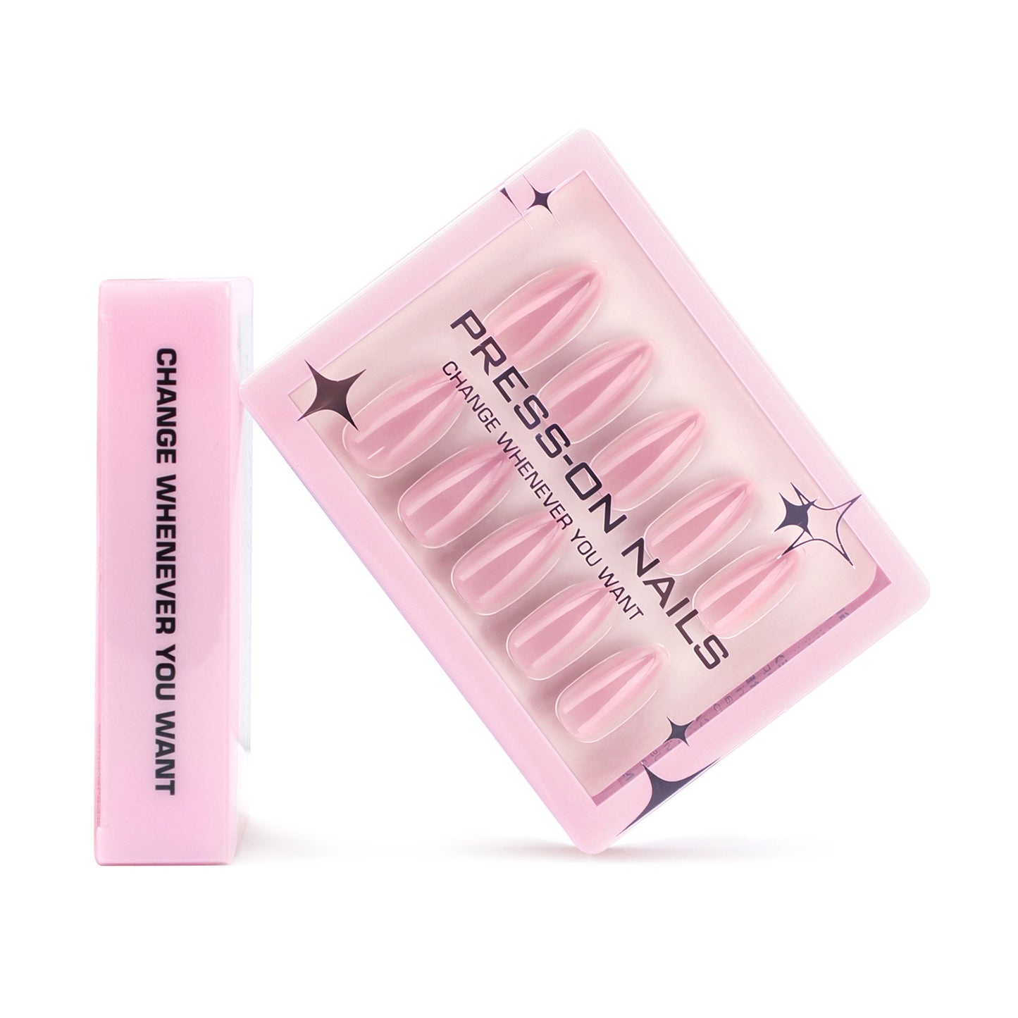 Classic Solid Color Almond 30PCS Free Size Press on Nails GD20