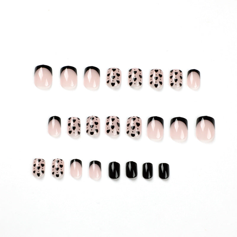 Cruella Square 24PCS Free Size Nails JP1835 - NoirNail