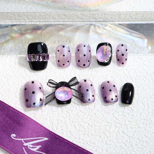 Miss Dior Handmade Square Press On Nails A531