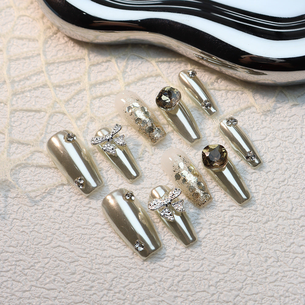 Butterfly Dream Handmade Coffin Nails A718