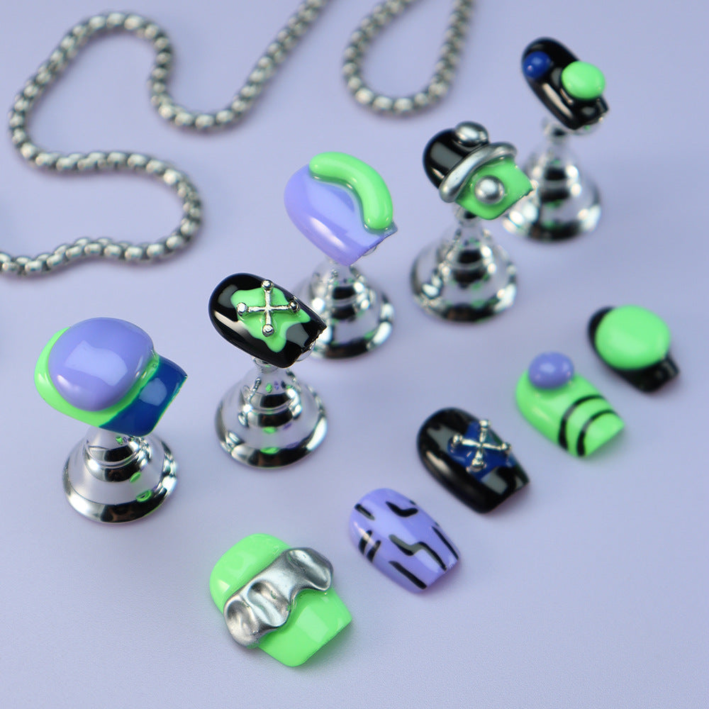 Planet Picasso Handmade Square Nails A733