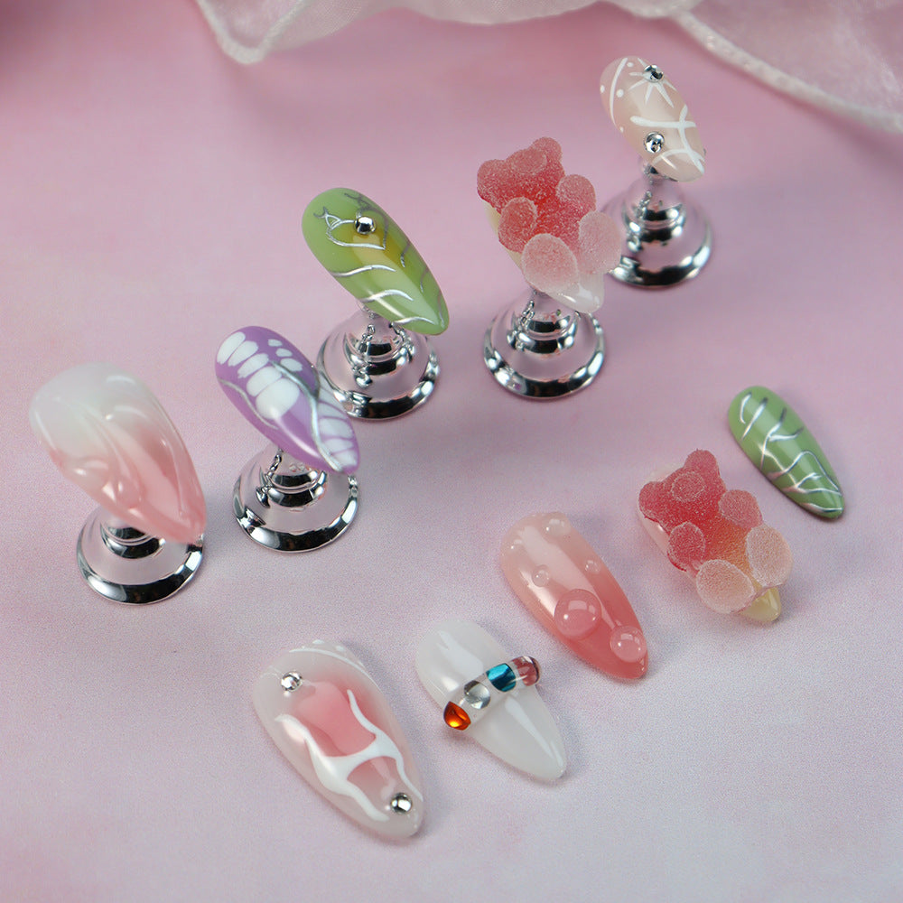Gummy Bears Y2k Handmade Almond  Nails  A1063