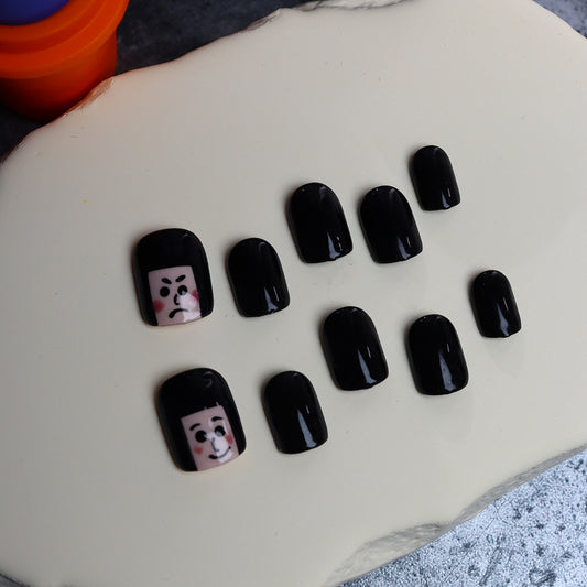 Bangs Handmade Square Nails A644