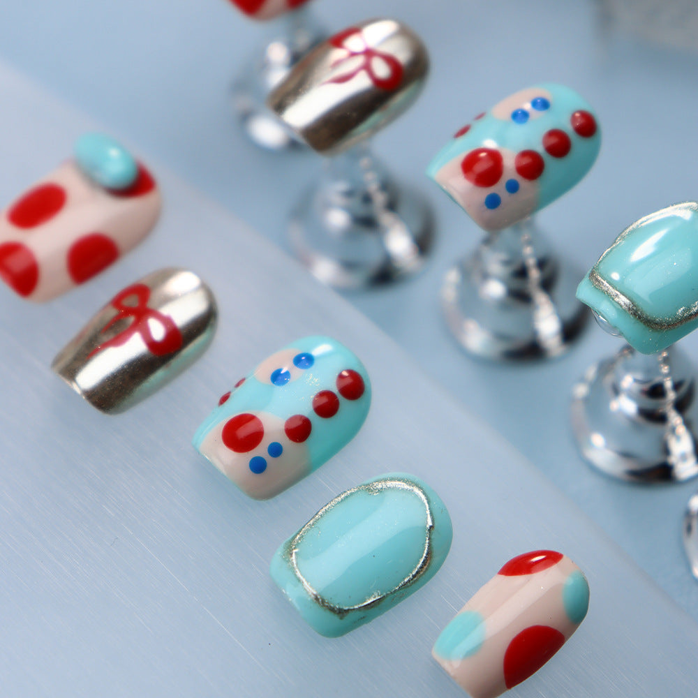 Funny Picasso Handmade Square Nails A1034