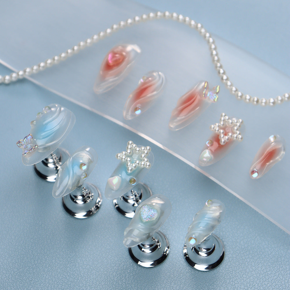 Fairy's Palette  Handmade Almond Nails  A982