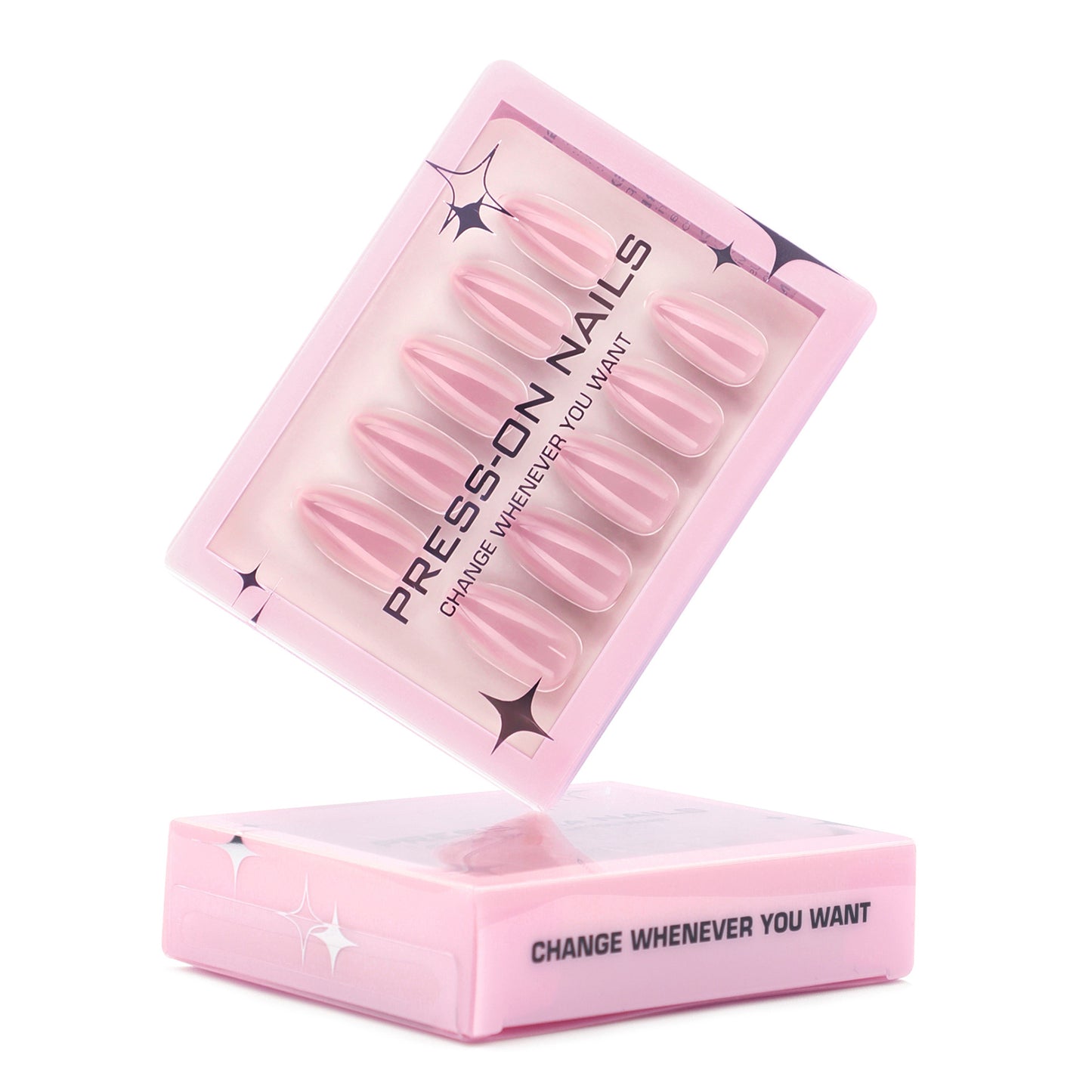 Classic Solid Color Almond 30PCS Free Size Press on Nails GD20