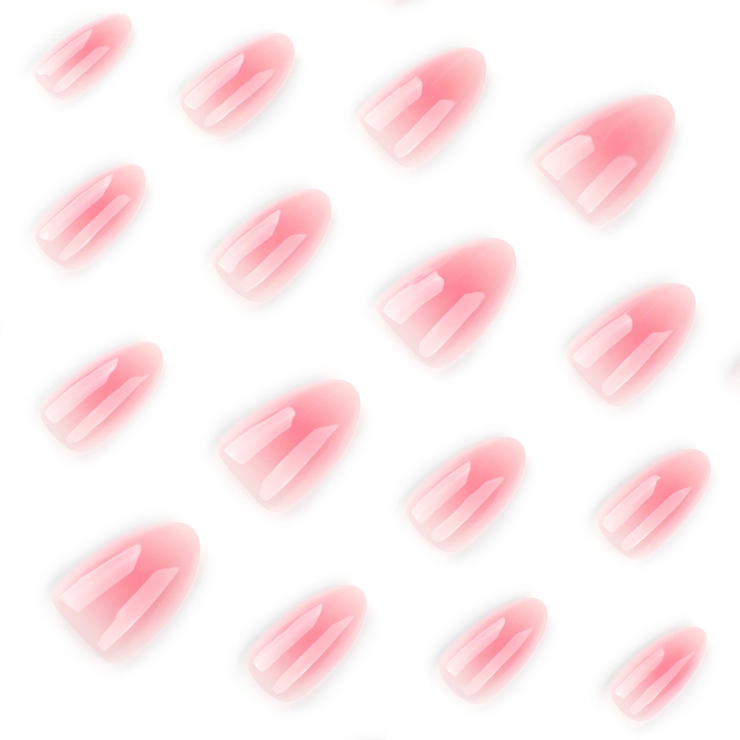 Blush Almond 24PCS Free Size Press on Nails JP3859