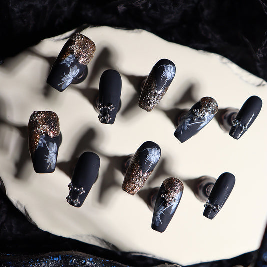 Fireworks Display Handmade Coffin Nails  A681