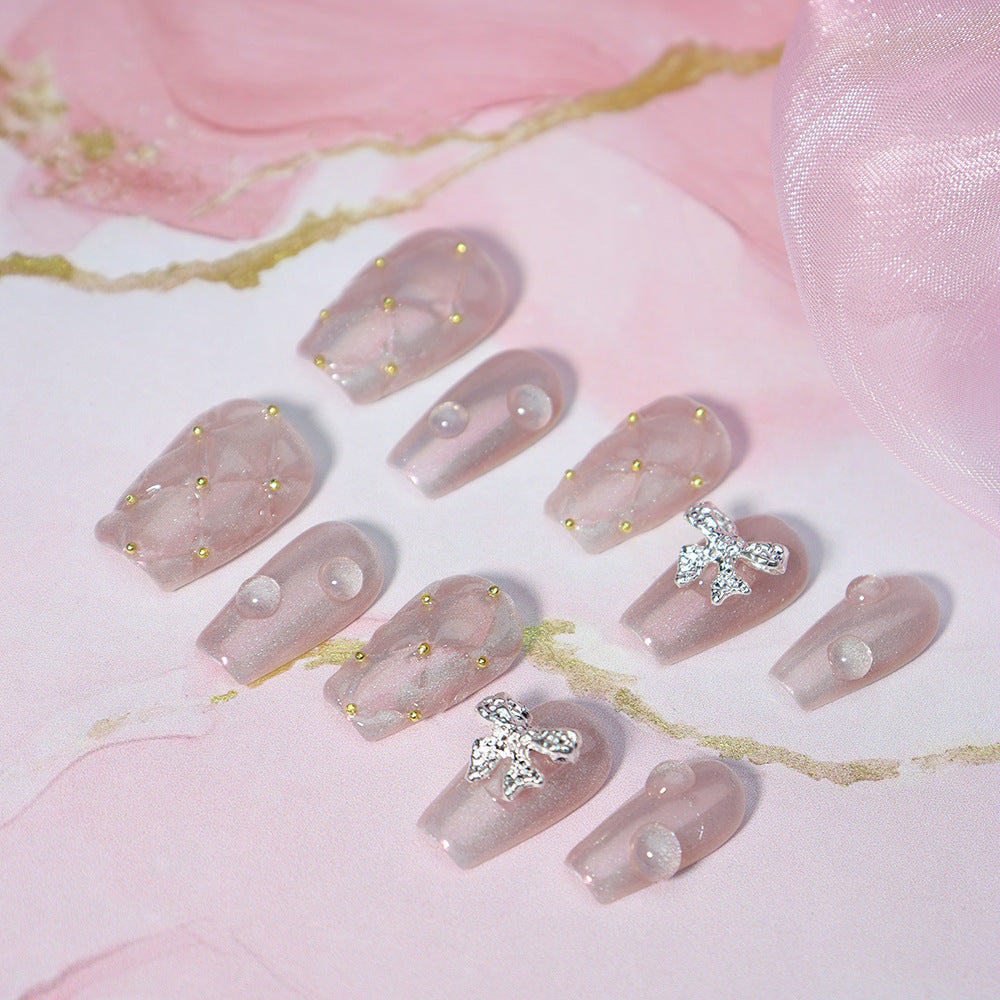 Dream Bride  Handmade Coffin Nails A731 - NoirNail