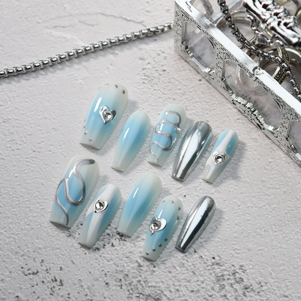 The Legend of the Blue Sea Y3K Handmade Coffin Press On Nails A629