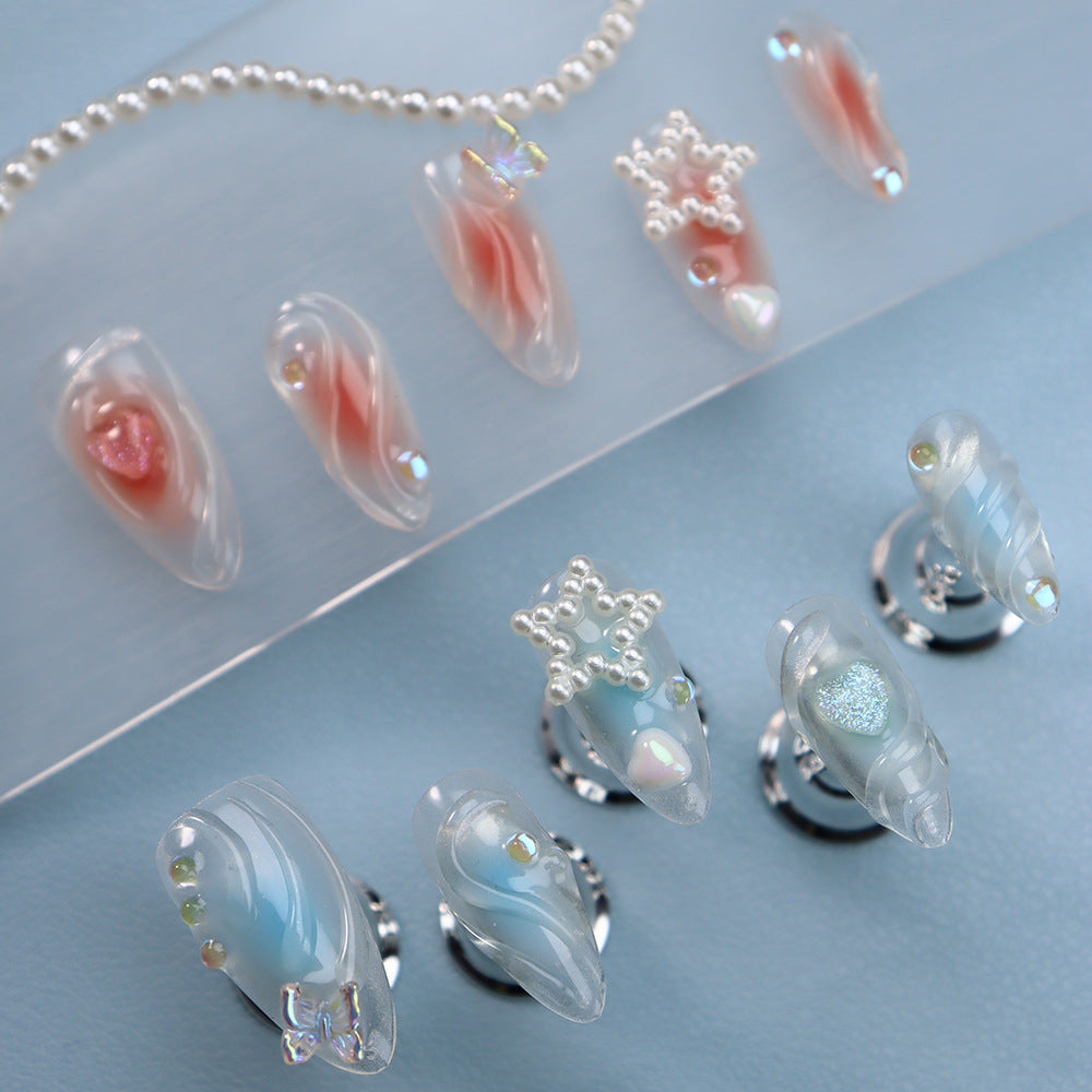 Fairy's Palette  Handmade Almond Nails  A982