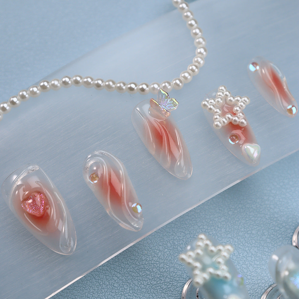 Fairy's Palette  Handmade Almond Nails  A982