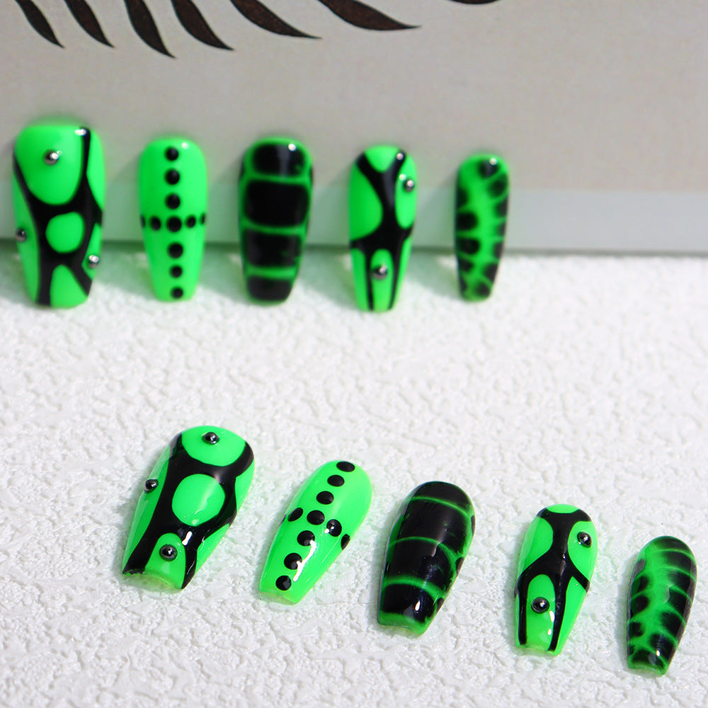 Jungle Elves Y2K Handmade Coffin Nails A347