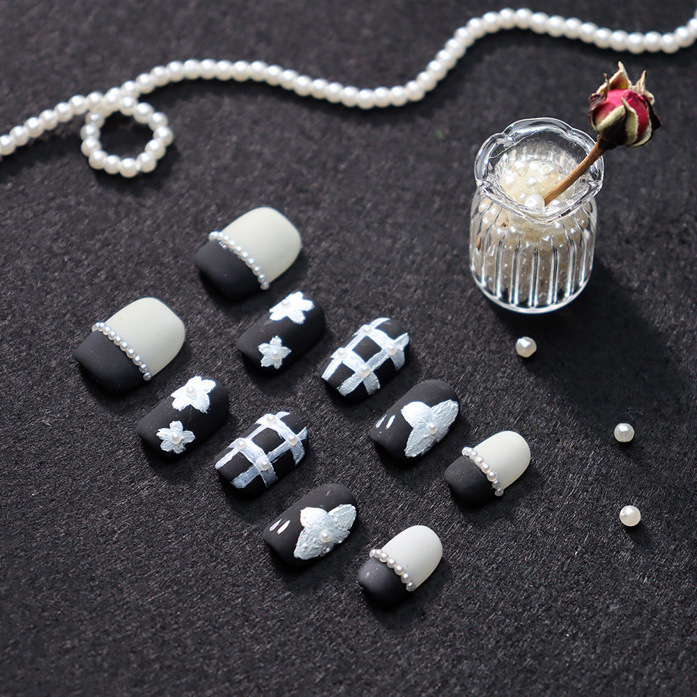 Miss Coco Handmade Square Nails 186