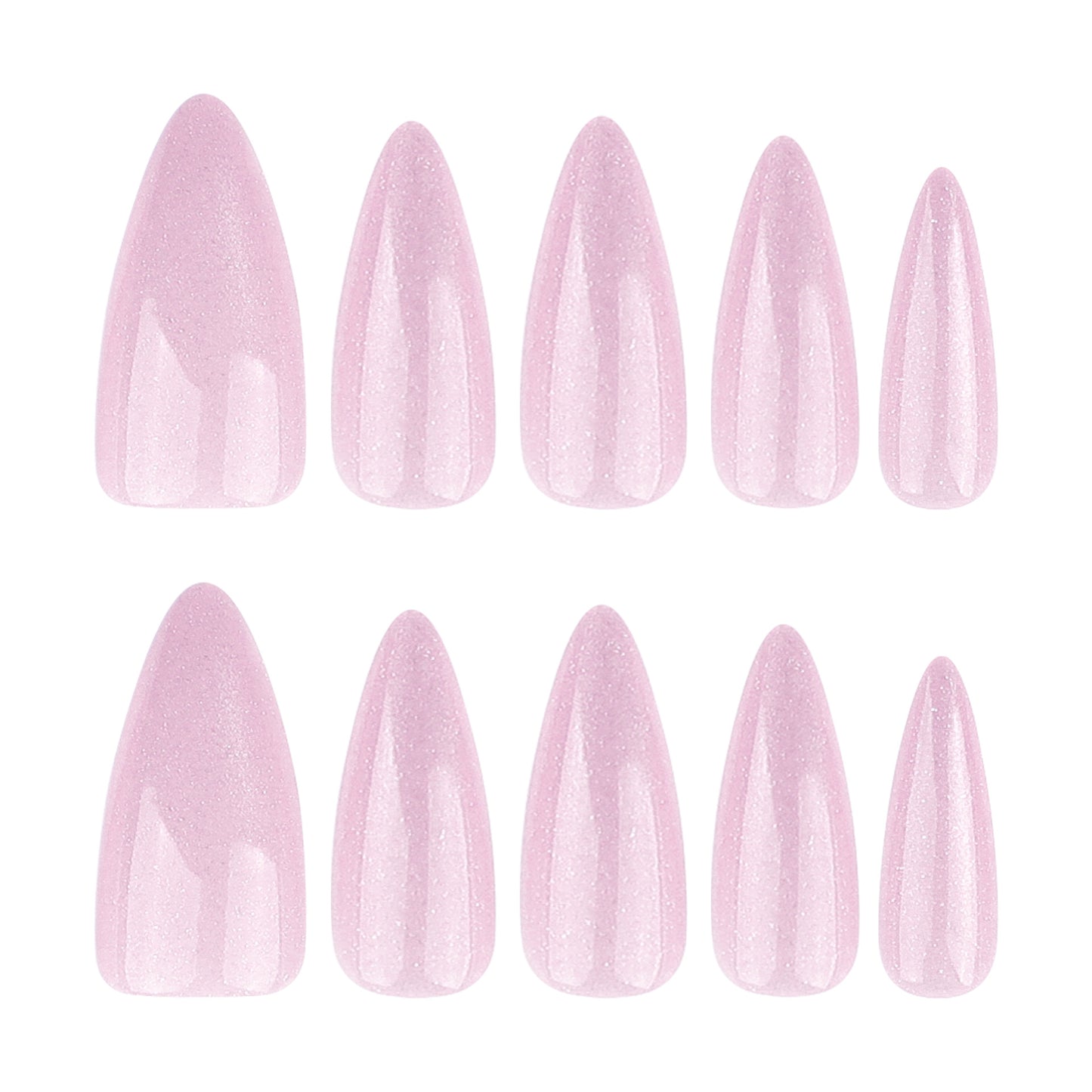 Pink Cat Eyes Gel Nail Handmade Stiletto Press-ons Nail JP3588