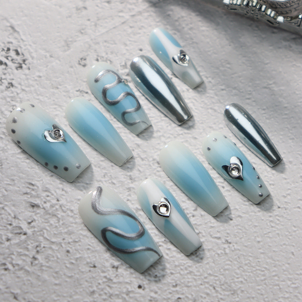 The Legend of the Blue Sea Y3K Handmade Coffin Press On Nails A629