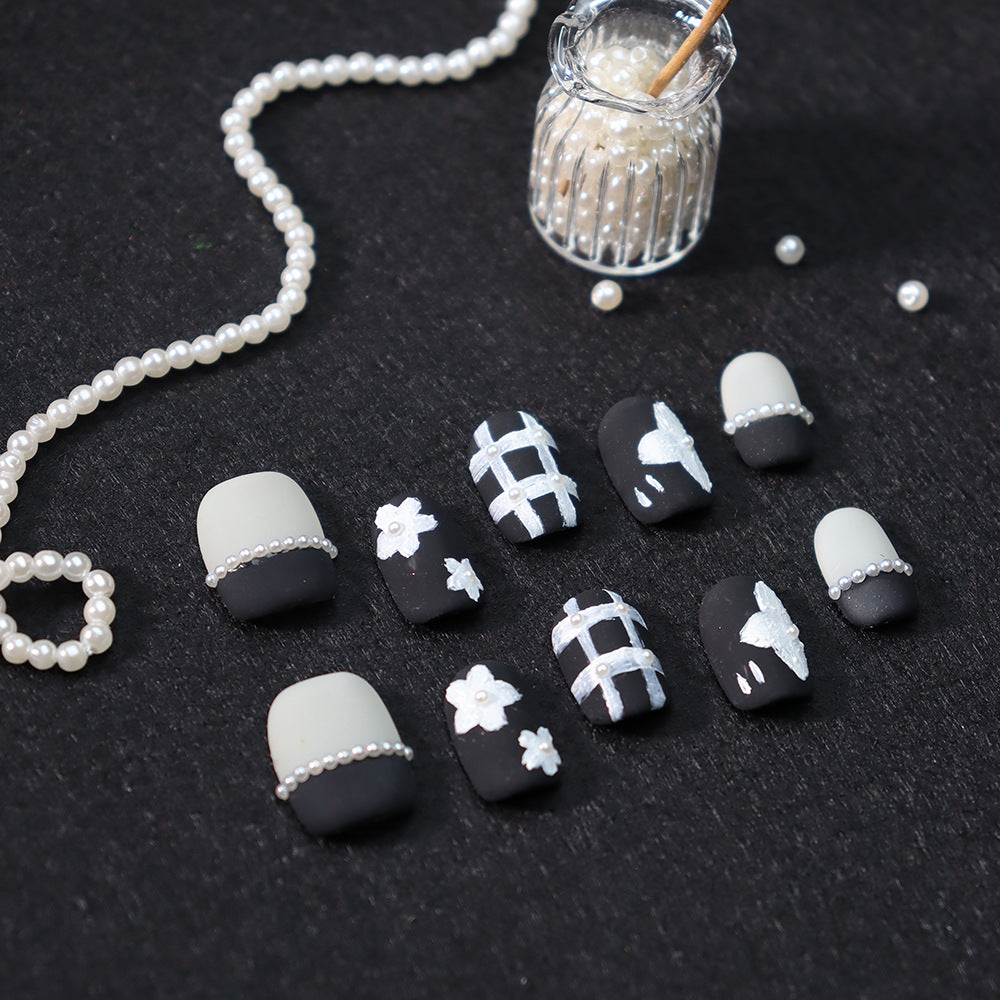 Miss Coco Handmade Square Nails 186