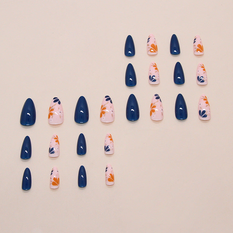 Gentle Girl Almond 24PCS Free Size Press on Nails  W1855