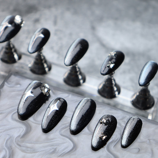 APT Star Stories Handmade Almond Press on Nails C15