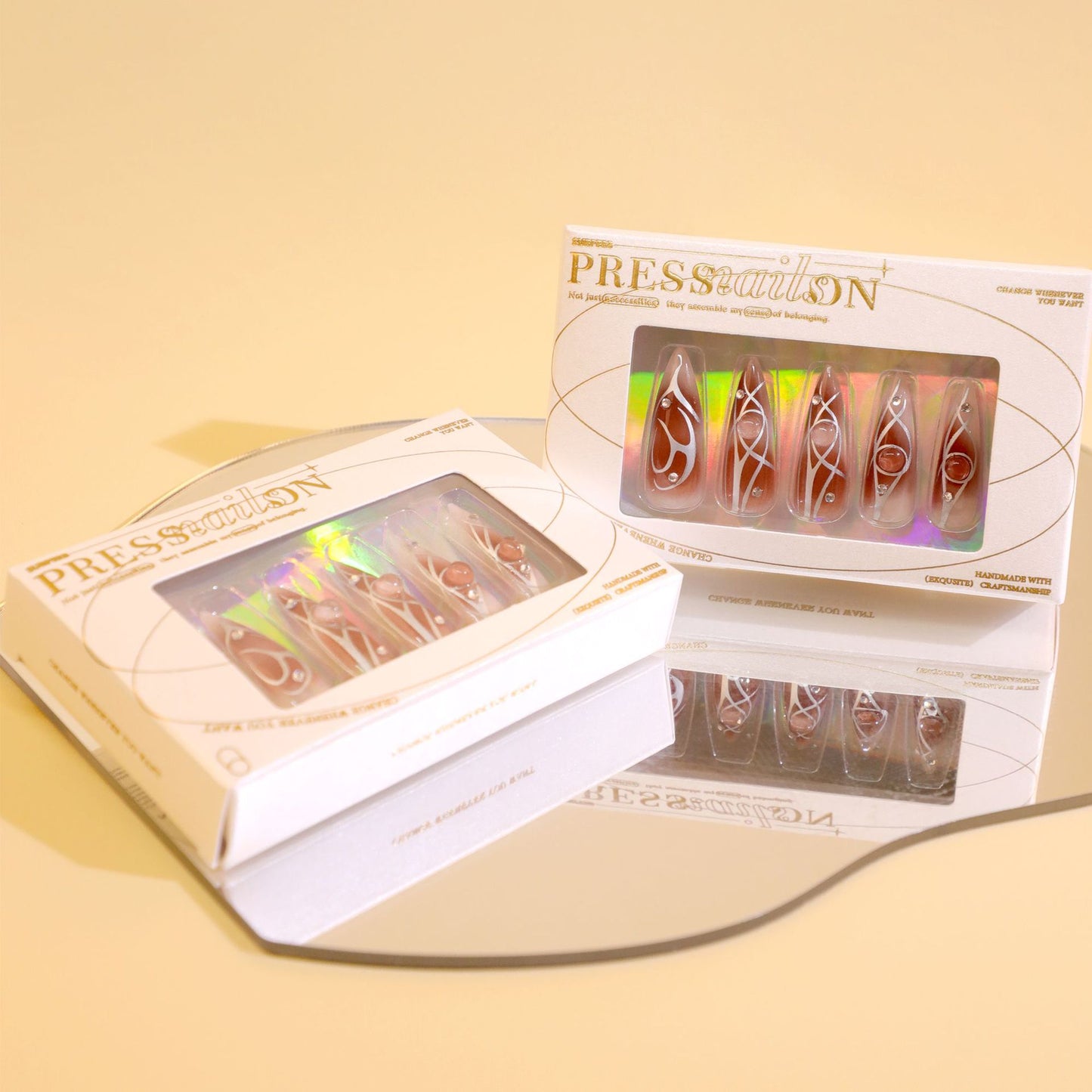 Maillard Thorns Y2K Stiletto 24PCS Free Size Press on Nails GN018