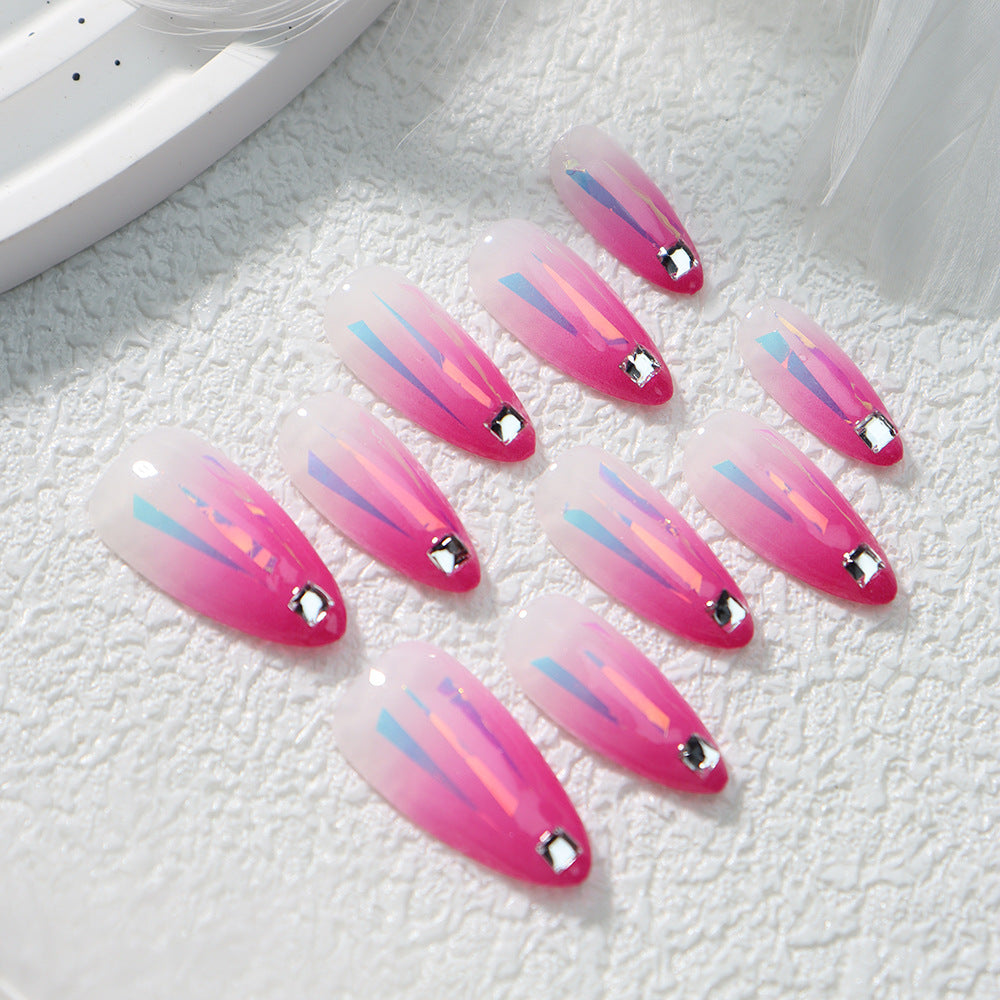 APT Starlight Handmade Almond Press on Nails A658