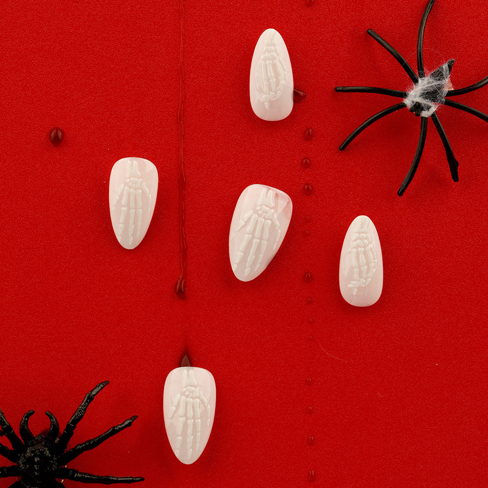 Trick or Treat  Almond 24PCS Free Size Nails JP3408 - NoirNail