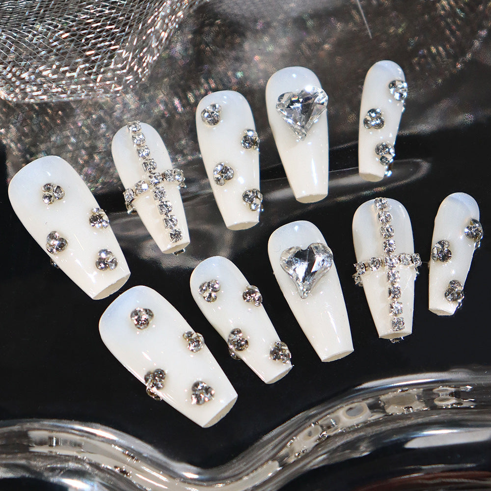 APT Starry Sky Handmade Coffin Press on Nails 95