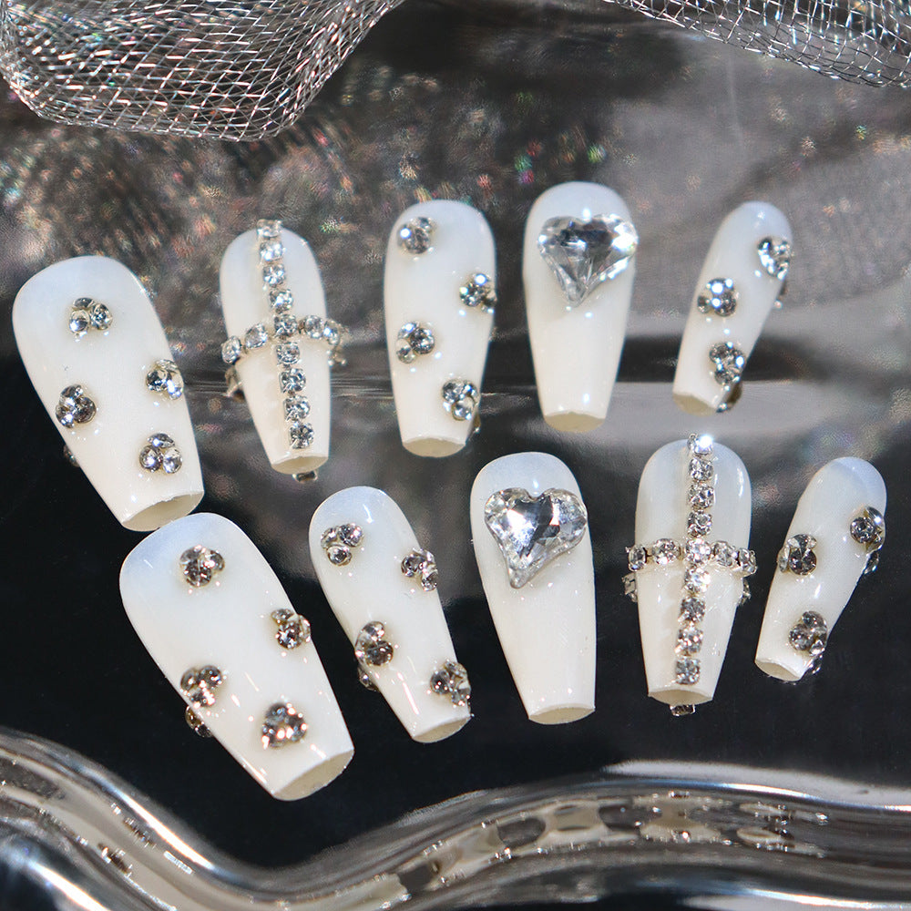 APT Starry Sky Handmade Coffin Press on Nails 95