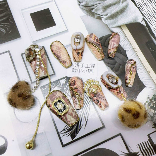 100% Handmade Pressons Fur Ball Python Pattern