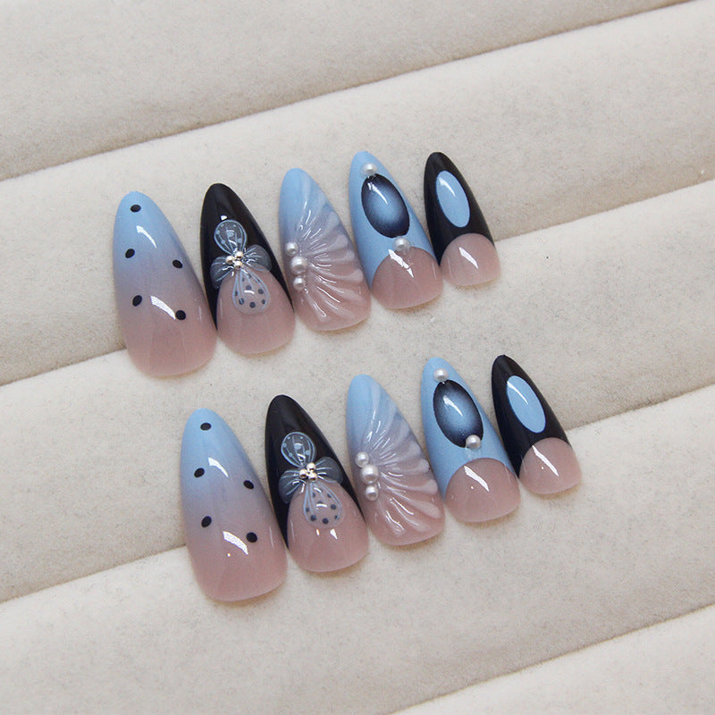 Daughter of the Sea Stiletto 24PCS Free Size Press on Nails Z901