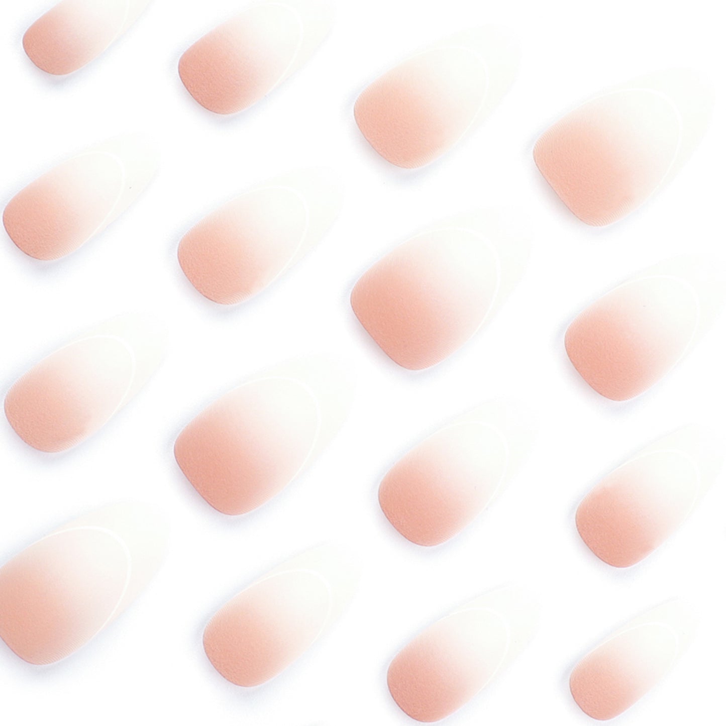 Open French Almond 24PCS Free Size Press on Nails JP3531