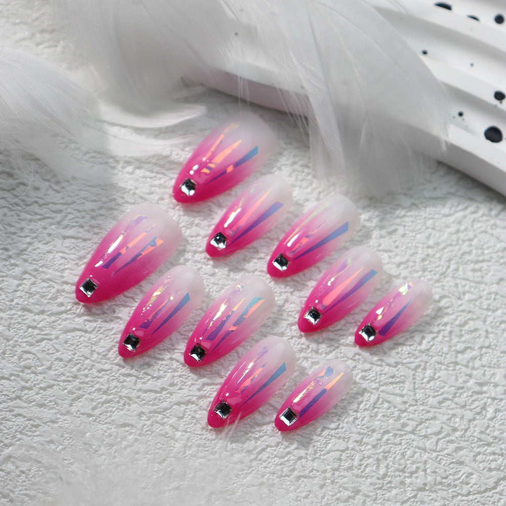 APT Starlight Handmade Almond Press on Nails A658