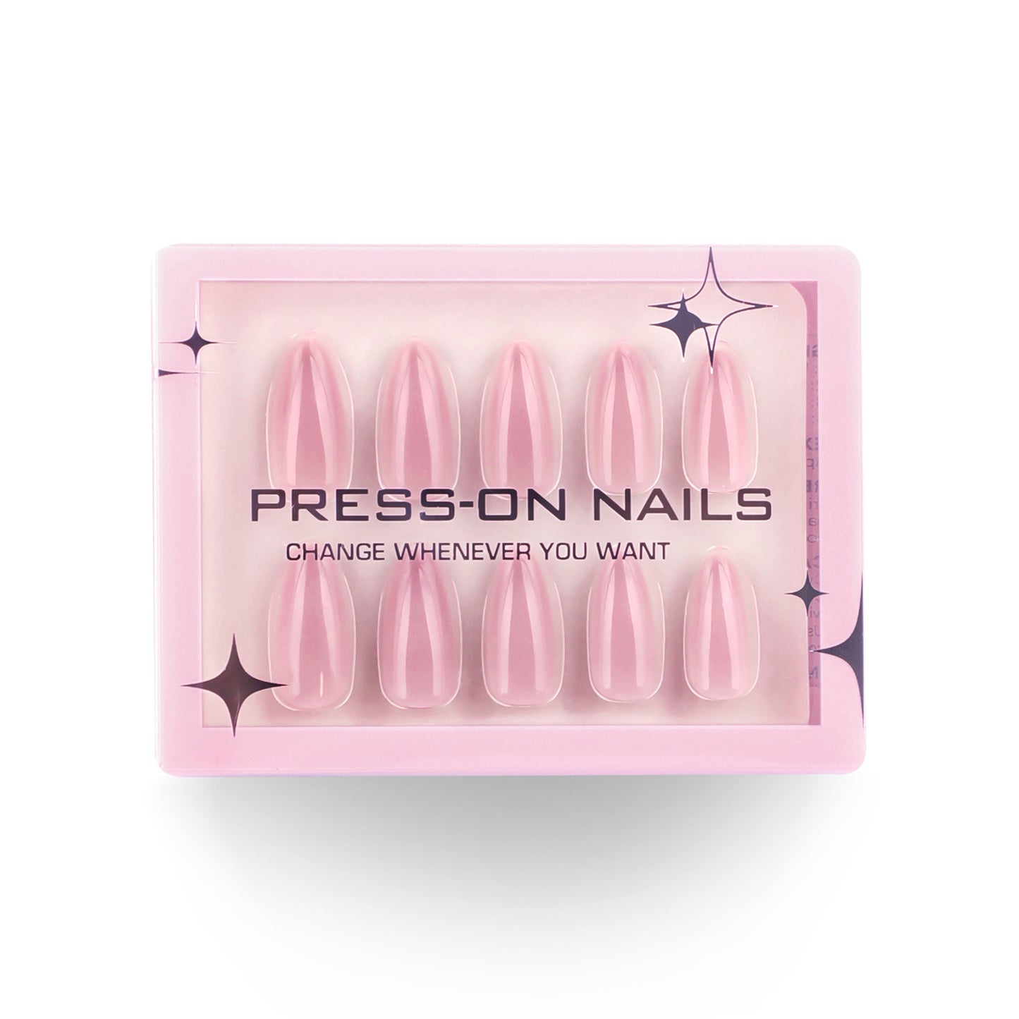 Classic Solid Color Almond 30PCS Free Size Press on Nails GD20