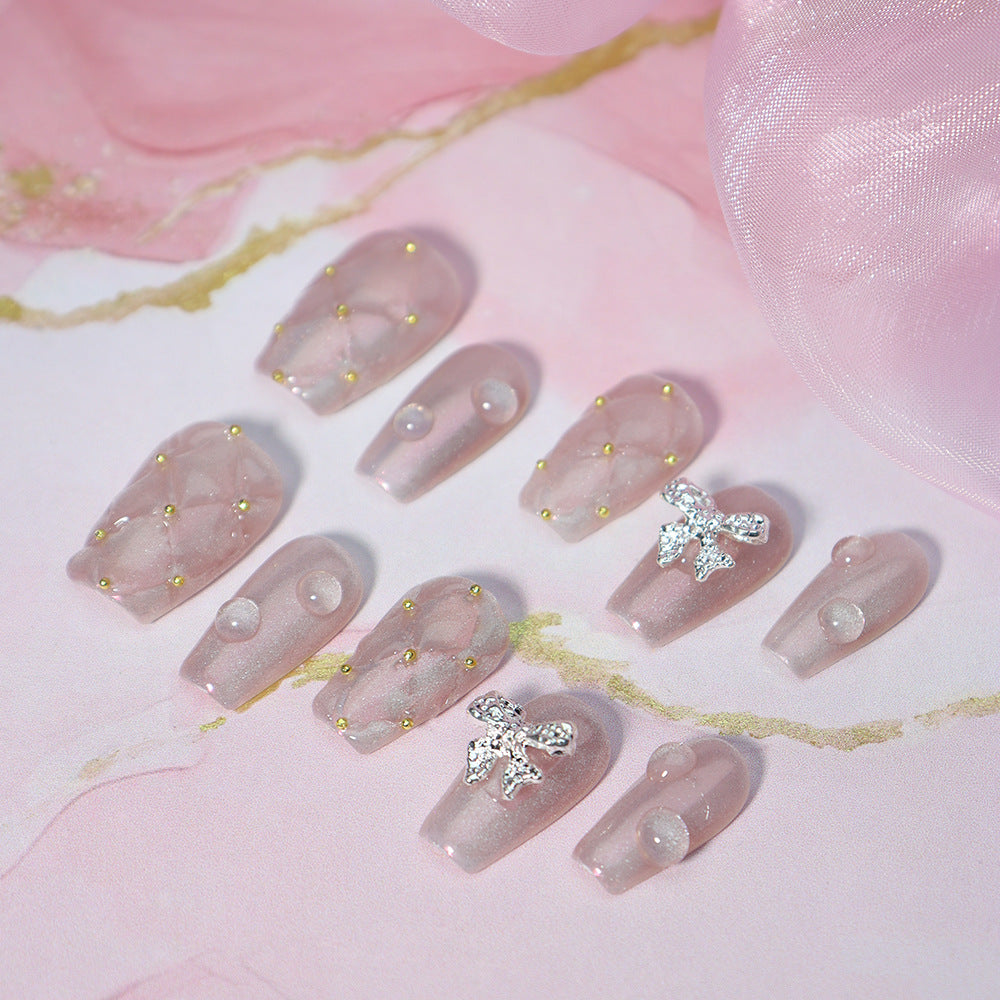 Dream Bride  Handmade Coffin Nails A731 - NoirNail